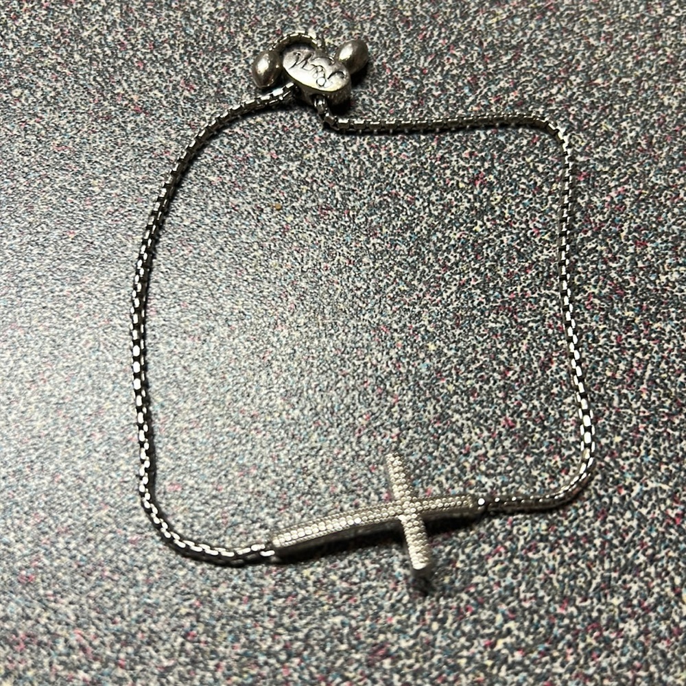 Silver Cross Bracelet